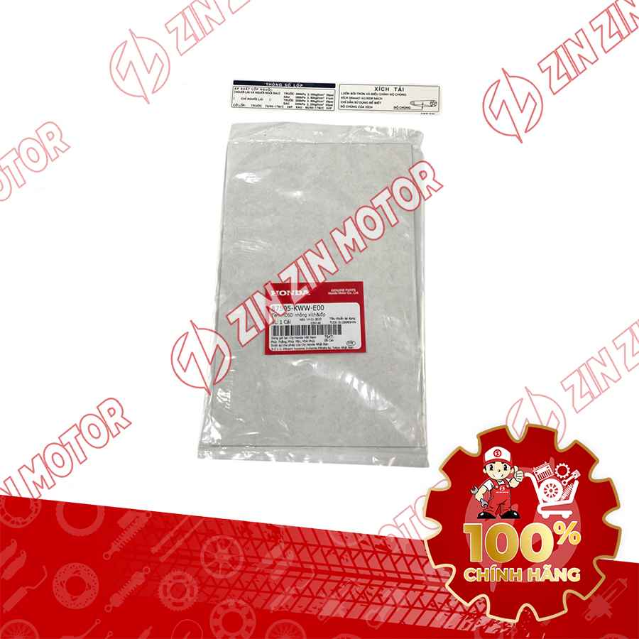 TEM THÔNG SỐ XÍCH TẢI VÀ LỐP XE WAVE RSX 2019 2020 2021 2022 2023 87505KWWE00 CHÍNH HÃNG