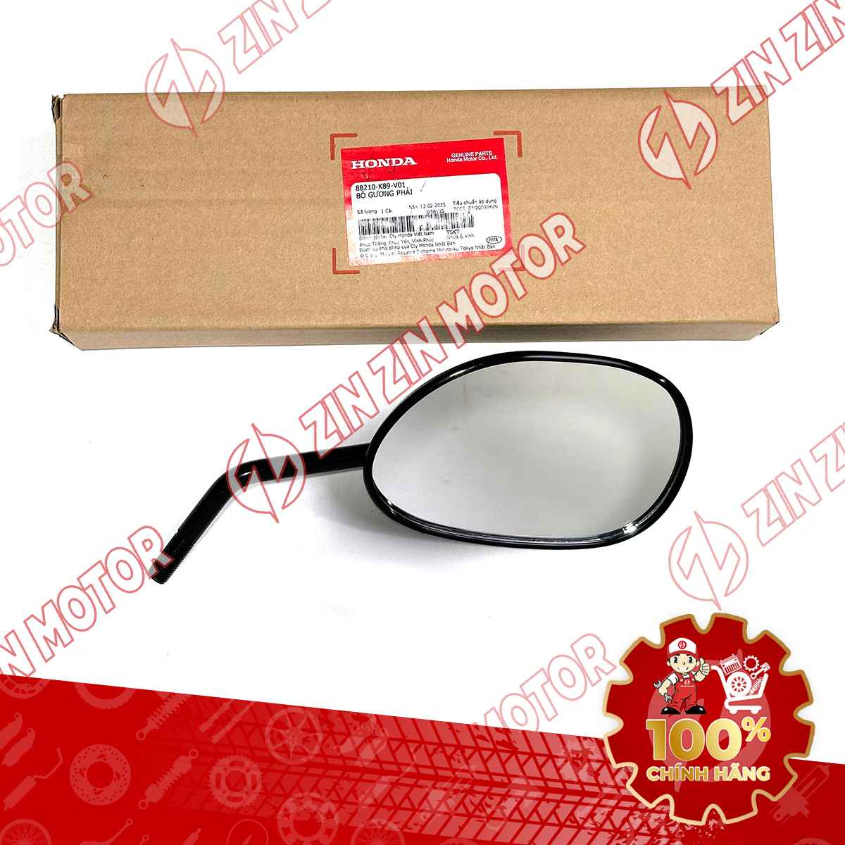 GƯƠNG, KÍNH CHIẾU HẬU PHẢI WAVE RSX 2019 2020 2021 2022 2023 88210K89V01 CHÍNH HÃNG