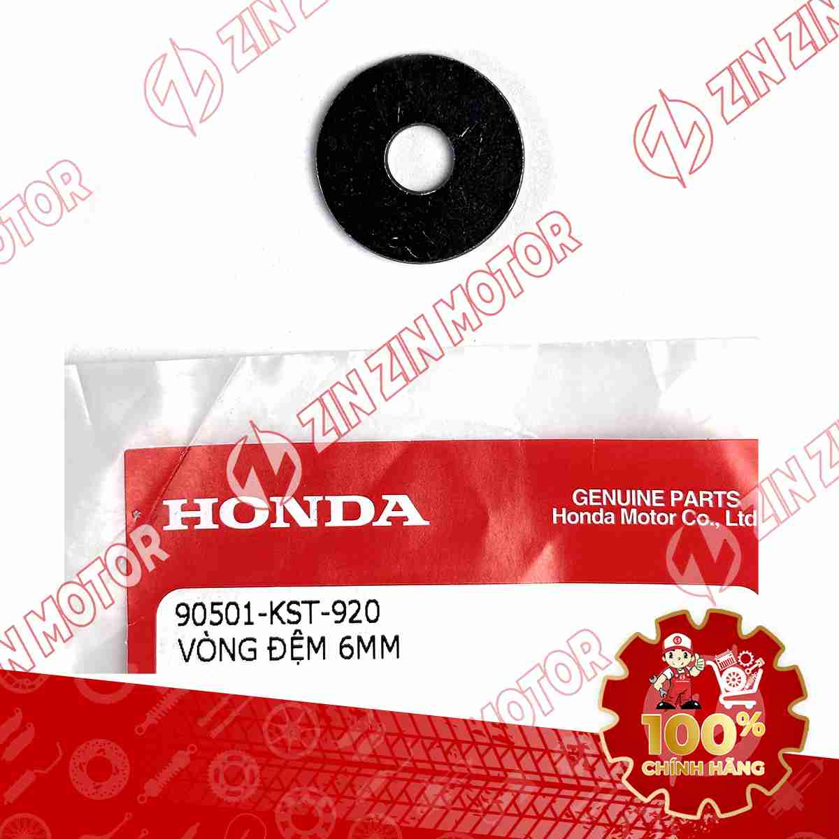 LÔNG ĐỀN 6MM BẮT LƯỜN GIỮA ỐP TRUNG TÂM WAVE RSX 2019 2020 2021 2022 2023 , WAVE ALPHA 2017 - 2023 2024 - 2025, WAVE BLADE 110 90501KST920 CHÍNH HÃNG