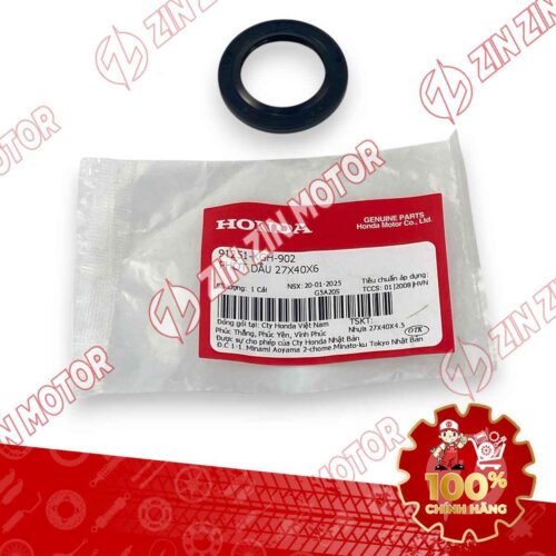PHỐT NHÔNG 27X40X6MM, PHỐT CAO SU BÁNH SAU WAVE RSX 2019 2020 2021 2022 2023 , WAVE ALPHA 2017 - 2023 2024 - 2025, WAVE BLADE 110 91251KGH902 CHÍNH HÃNG