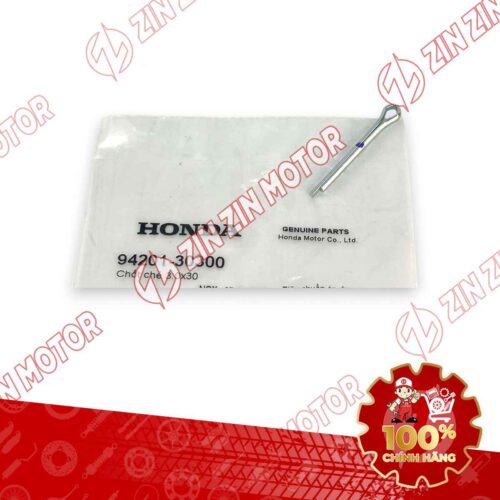 CHỐT CHẺ 3.0X30MM CHÂN CHỐNG ĐỨNG WAVE RSX 2019 2020 2021 2022 2023 , WAVE ALPHA 2017 - 2023 2024 - 2025, WAVE BLADE 110 9420130300 CHÍNH HÃNG
