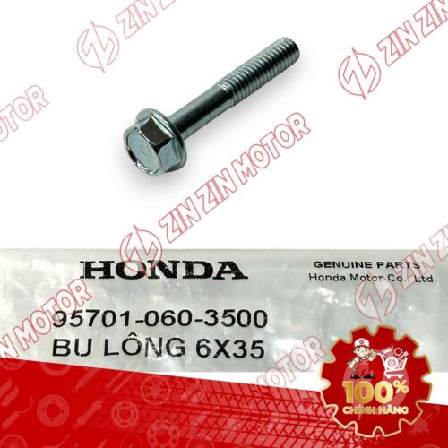 Alternative view of ỐC, BU LÔNG 6X35 BẮT CẦN KÉO PHANH THẮNG SAU WAVE RSX 2019 2020 2021 2022 2023 , WAVE ALPHA 2017 - 2023 2024 - 2025, WAVE BLADE 110 957010603500 CHÍNH HÃNG