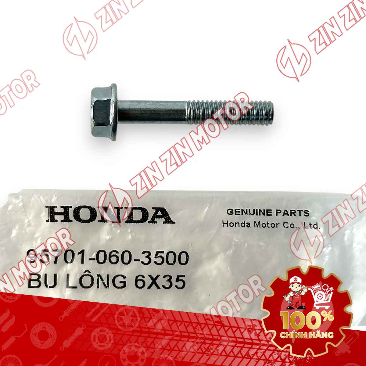 ỐC, BU LÔNG 6X35 BẮT CẦN KÉO PHANH THẮNG SAU WAVE RSX 2019 2020 2021 2022 2023 , WAVE ALPHA 2017 - 2023 2024 - 2025, WAVE BLADE 110 957010603500 CHÍNH HÃNG