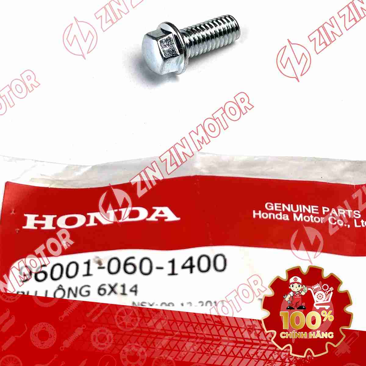 ỐC, BU LÔNG 6X14MM BẮT DÈ B WAVE RSX 2019 2020 2021 2022 2023 , WAVE ALPHA 2017 - 2023 2024 - 2025, WAVE BLADE 110 960010601400 CHÍNH HÃNG