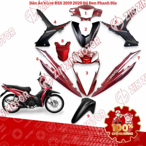 Alternative view of DÀN ÁO XE WAVE RSX 110 FI 2019 2020 2021 2022 2023 CHÍNH HÃNG