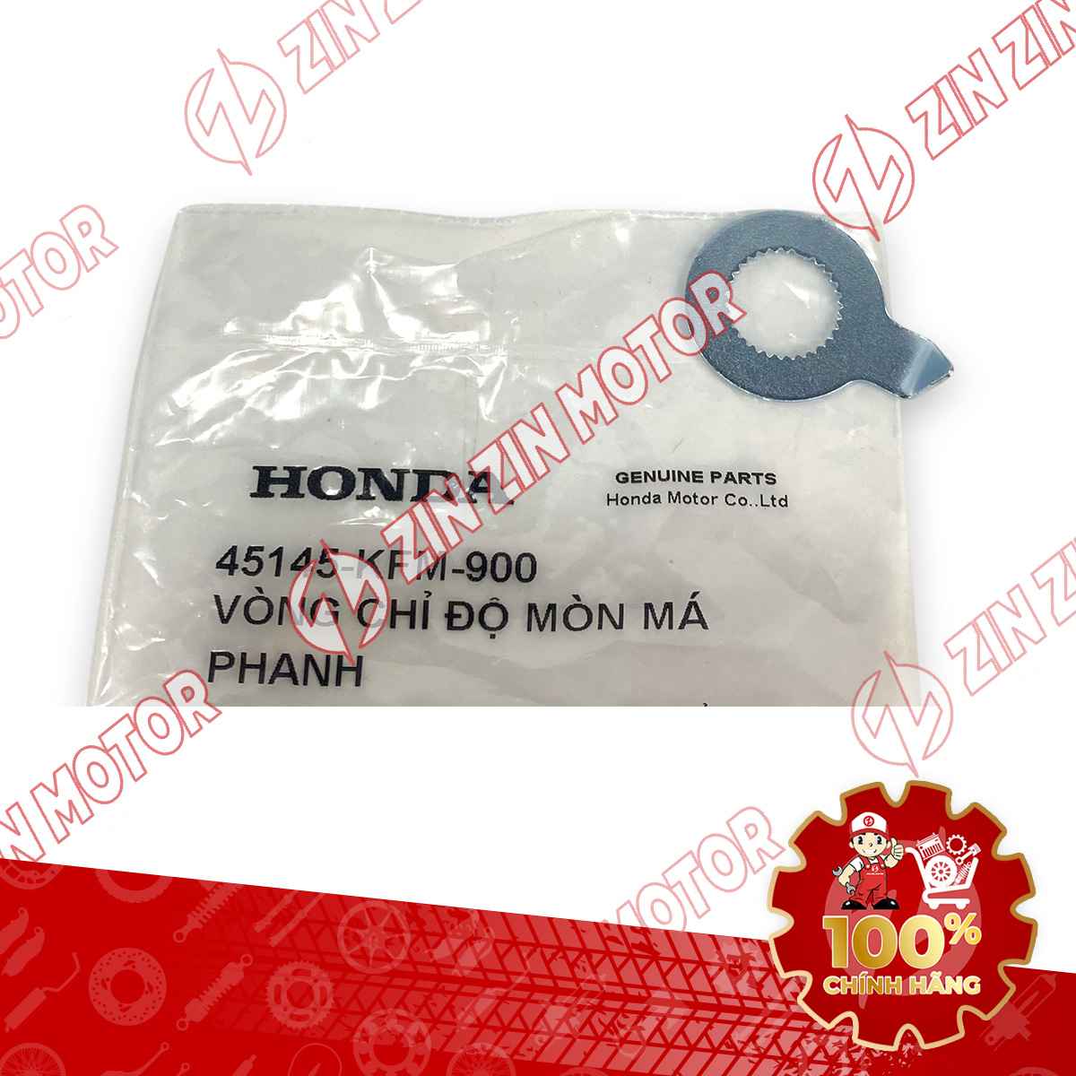 VÒNG CHỈ ĐỘ MÒN MÁ PHANH WAVE RSX 2019 2020 2021 2022 2023 , WAVE ALPHA 2017 - 2023 2024 - 2025, WAVE BLADE 110 45145KFM900 CHÍNH HÃNG
