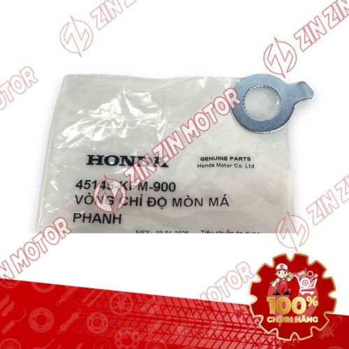 Alternative view of VÒNG CHỈ ĐỘ MÒN MÁ PHANH WAVE RSX 2019 2020 2021 2022 2023 , WAVE ALPHA 2017 - 2023 2024 - 2025, WAVE BLADE 110 45145KFM900 CHÍNH HÃNG