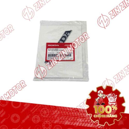 Alternative view of TEM HONDA DÁN ỐP YẾM TRONG WAVE ALPHA 2017 2018 2019 2020 2021 2022 2023 110MM MÀU ĐEN NÊN BẠC 87130KTL640ZA CHÍNH HÃNG
