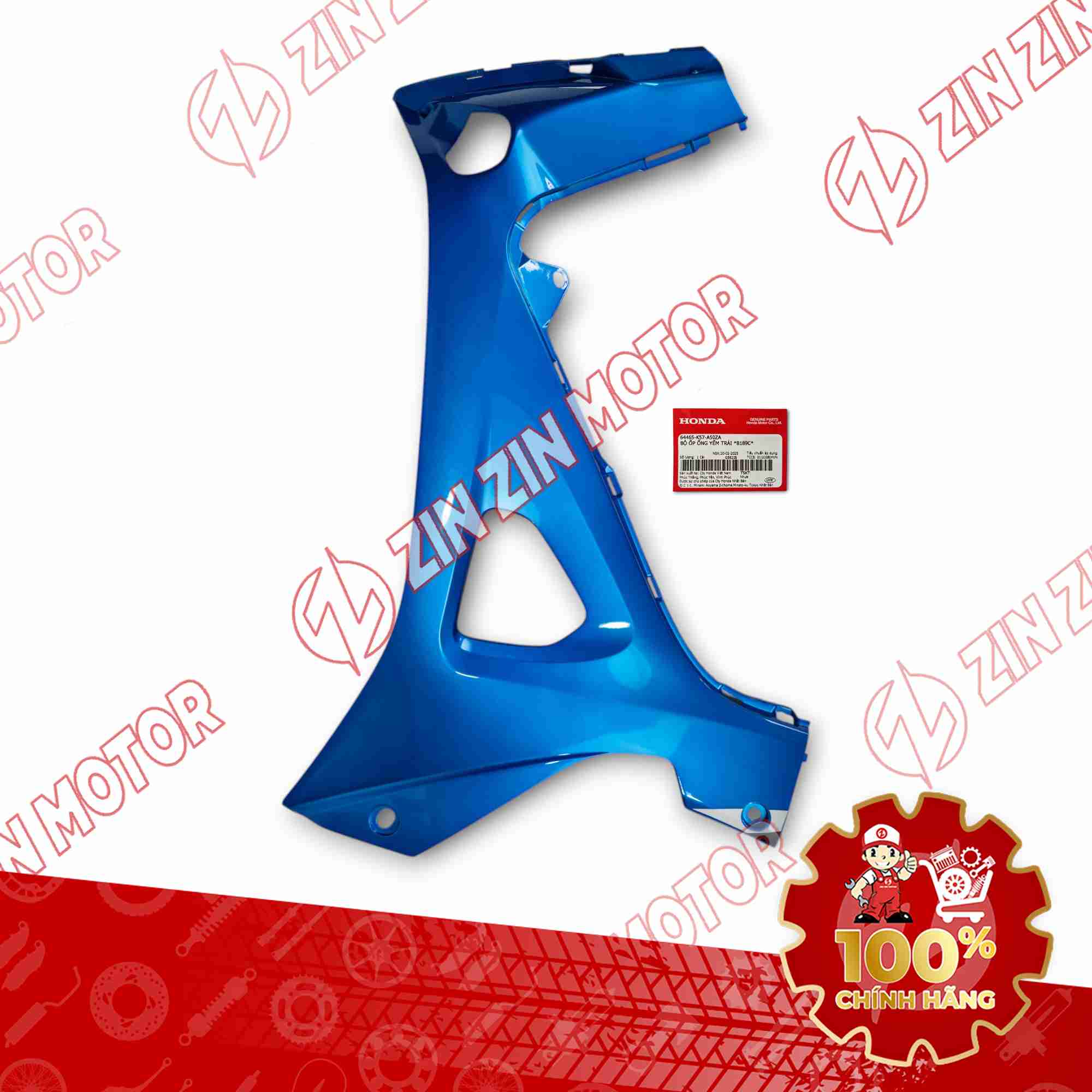 ỐP CÁNH YẾM TRONG WAVE BLADE 110 XANH 2018 BẢN THỂ THAO BÊN TRÁI 64465K57A50ZA CHÍNH HÃNG