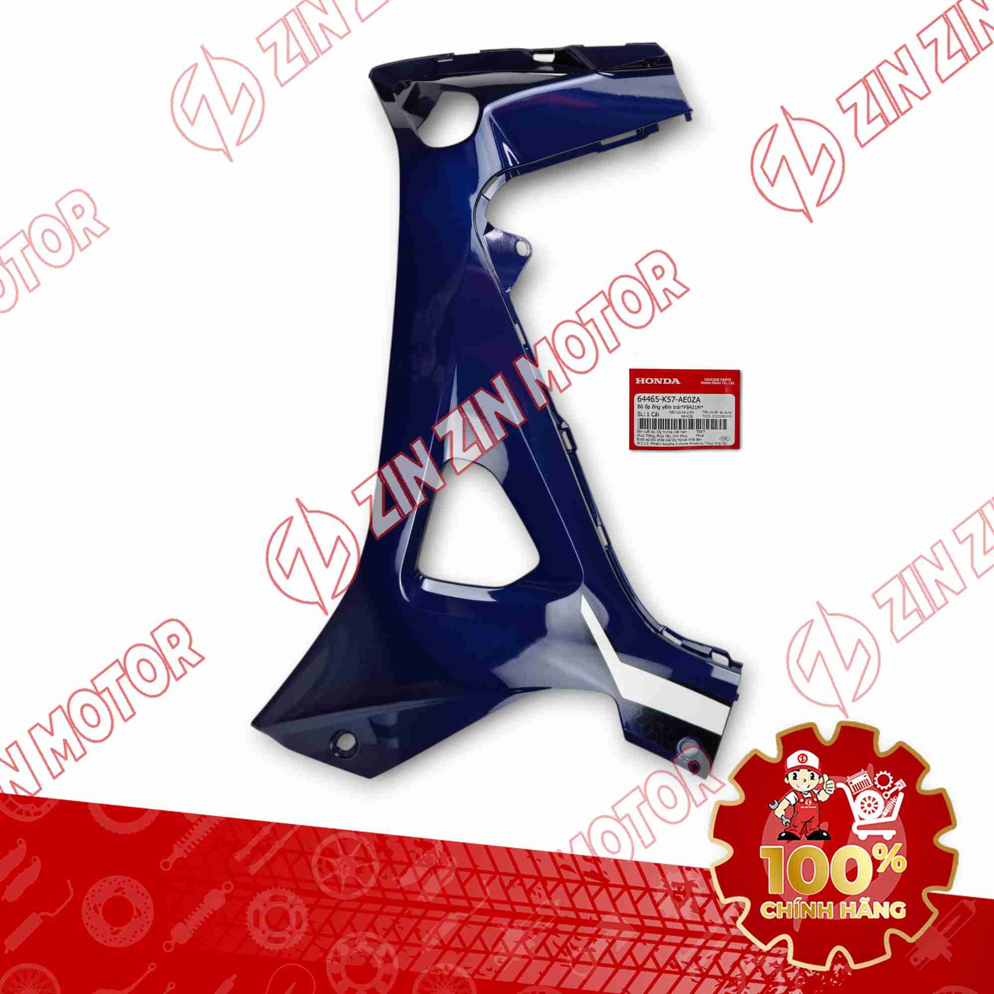 ỐP CÁNH YẾM TRONG WAVE BLADE 110 ĐEN XANH 2023 PBTC BÊN TRÁI 64465K57AE0ZA CHÍNH HÃNG