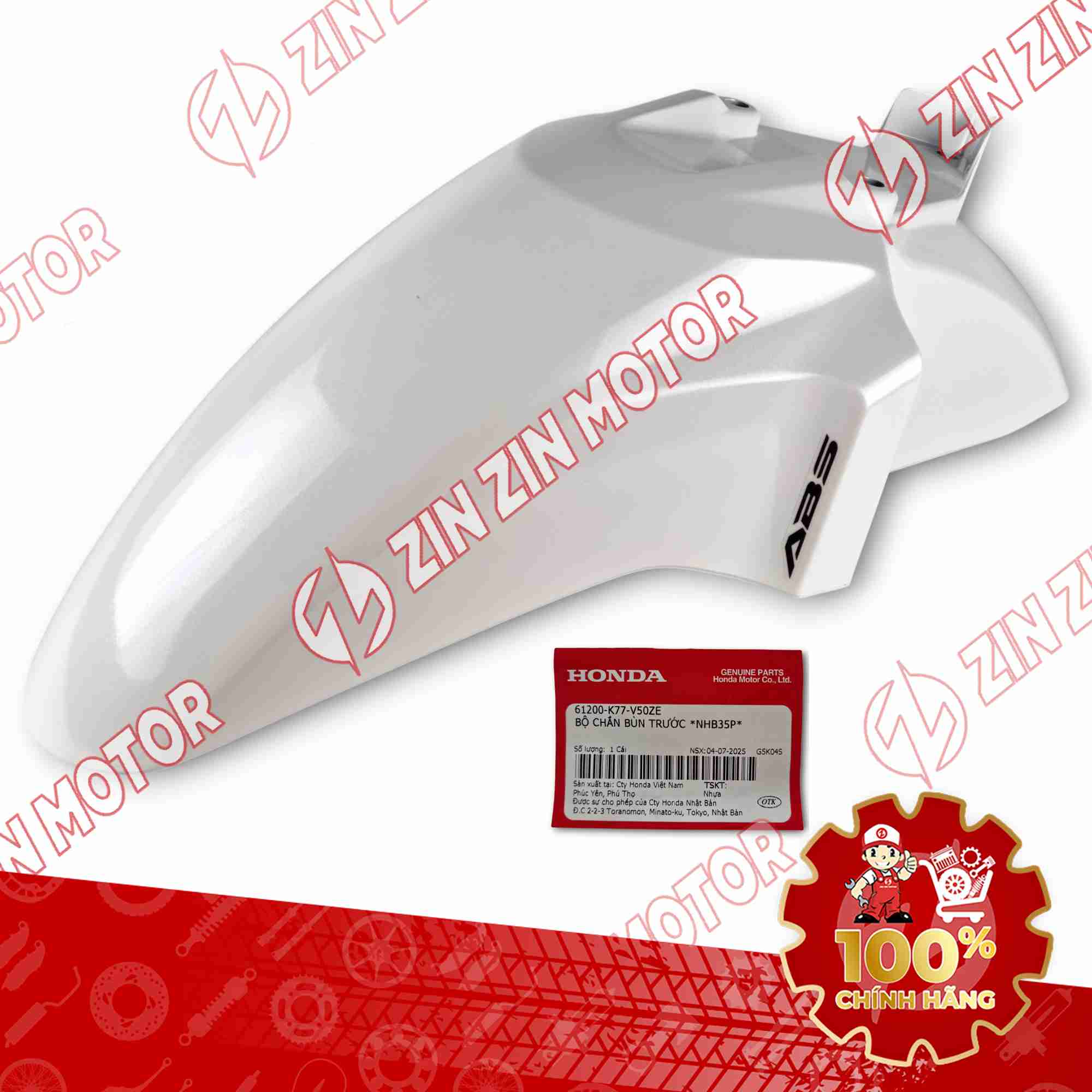 DÈ TRƯỚC SH 125/150i 2017 2018 2019 TRẮNG 61200K77V50ZE CHÍNH HÃNG