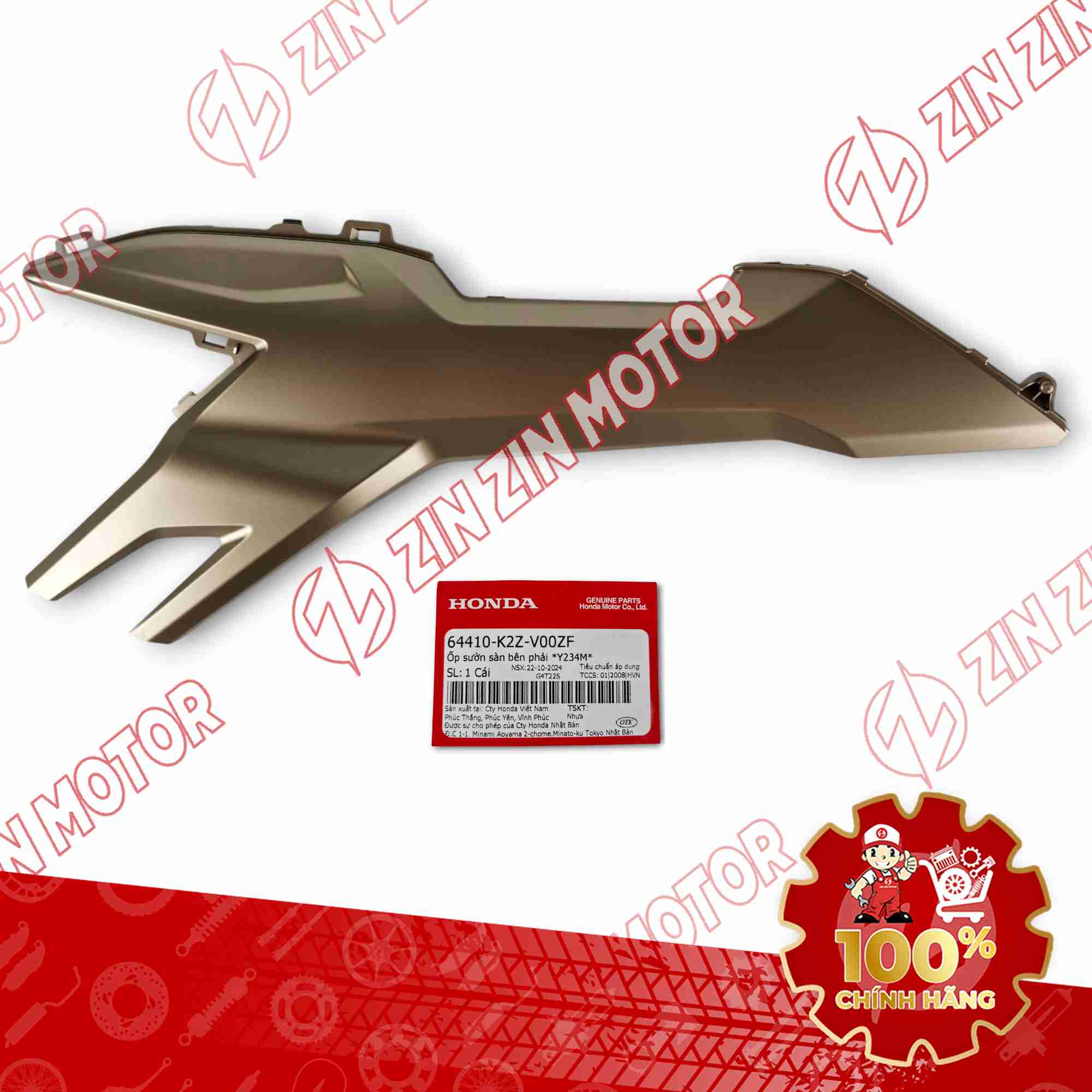 ỐP HÔNG AIR BLADE (AB) 2025 VÀNG ĐỒNG 2025 PHẢI 64410K2ZV00ZF CHÍNH HÃNG