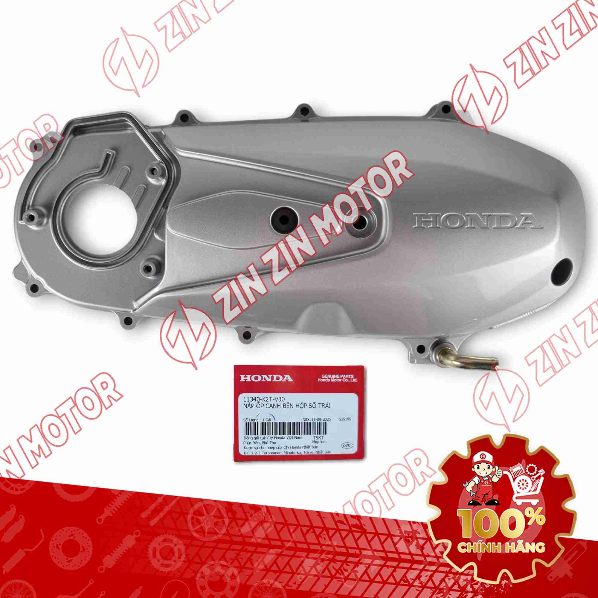 BƯỞNG CÔN, NẮP LỐC NỒI LEAD 4VAL 125 2025 MÀU BẠC 11340K2TV30 CHÍNH HÃNG