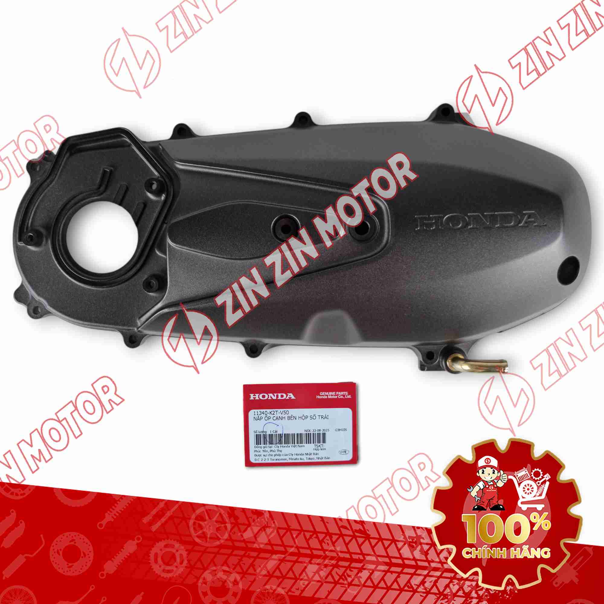 BƯỞNG CÔN, NẮP LỐC NỒI LEAD 4VAL 125 2025 MÀU ĐEN NHÁM 11340K2TV50 CHÍNH HÃNG