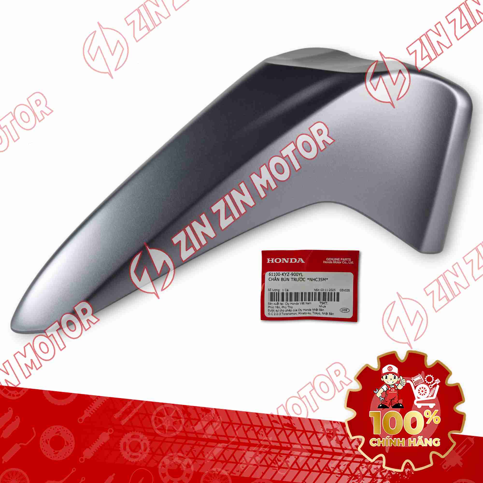 DÈ TRƯỚC FUTURE LED 125 2026 MÀU BẠC 61100KYZ900YL CHÍNH HÃNG