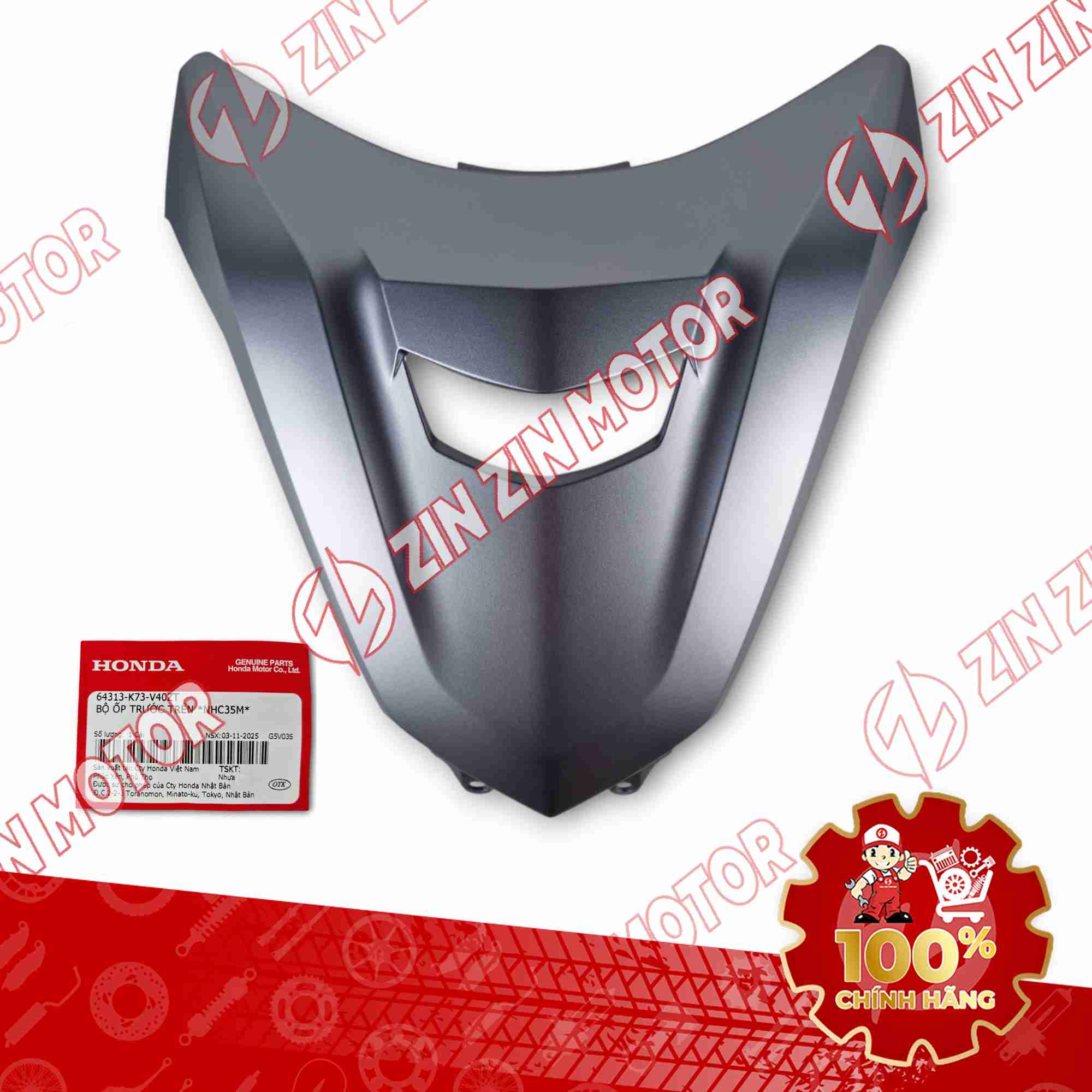 MẶT NẠ FUTURE LED 125 2026 MÀU BẠC 64313K73V40ZT CHÍNH HÃNG